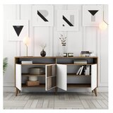 Hanah home komoda milan 160 walnut white | ePonuda.com