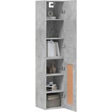  Visoka komoda siva betona 34,5x34x180 cm od konstruiranog drva | shoptok.hr