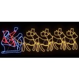 vidaXL LED božični okras večbarvno 69 x 79 cm PVC | Shoptok.si