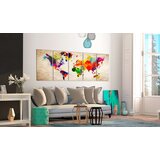  Slika - World Map: Painted World 225x90 | shoptok.hr