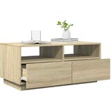  Stolić za kavu s LED svjetlima boja hrasta sonome 90x49x40 cm | Eponuda.com