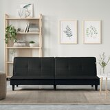  Kauč na razvlačenje od tkanine crni | shoptok.hr
