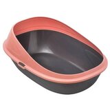 Petmax Otvoreni toalet za mačke 59 cm x 39 cm x 23 cm Roze | Eponuda.com