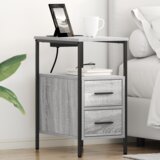 vidaXL Noćni ormar Sivi hrast sonoma 30 x 48 x 61 cm Konstruirano drvo | shoptok.hr