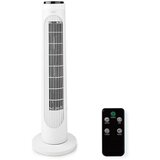 Nedis FNTR13CWT40 - Stubasti ventilator 50W/230V beo + daljinski upravljač | Eponuda.com