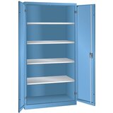 LISTA omara s krilnimi vrati, vxšxg 1950 x 1000 x 580 mm, s 4 policami, svetlo modra Cene
