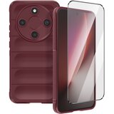 Avizar Zaščita in kaljeno steklo za Honor Magic 8 Lite mehka antišok ojačana, Bordo, (5000274631) | Shoptok.si