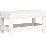  Vrtni tabure bijeli 62 x 30 x 32 cm od masivne borovine | shoptok.hr