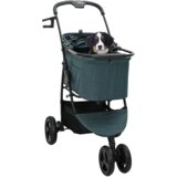 vidaXL Zložljiva otroška voziček Prilagodljiva Zelena 78 x 54 x 101 cm | Shoptok.si