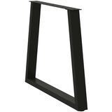 vidaXL Noge za blagovaonski stol V-oblik 2 kom crne 80x(72-73,3) cm | shoptok.hr