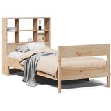 vidaXL Knjižna postelja brez vzmetnice 90x190 cm trdna borovina Cene