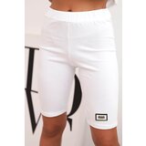 Kesi Włoski Women's cotton set with short sleeves and shorts white | shoptok.hr