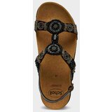 Scholl BOGOTA SANDAL-crno/zlatna sandala | ePonuda.com