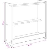  Stalak za bilijarske cueve Konstruirano drvo 60 x 20 x 57 cm | shoptok.hr