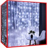 Malatec Novoletne lučke zavesa 300 LED hladno bela 3m – 8 funkcij, (20383483) Cene