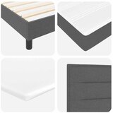 s opruga kutije Tamno siva 200 x 80 cm tkanina | shoptok.hr