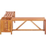 Kutna vrtna klupa sa sadilicom 117 x 117 x 40 cm bagremovo drvo | shoptok.hr