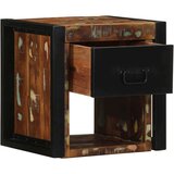 vidaXL Nočna omarica Multicolor 40x35x40 cm Masivni les Reclaimed | Shoptok.si