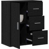 vidaXL Strani šal Črni hrast 60 x 31 x 70 cm Konstruiran les | Shoptok.si