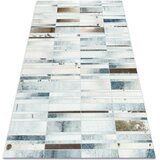 RugsX Preproge Preproga PATCHWORK 21717 bež - Goveja koža, 120x170 cm Bež | Shoptok.si