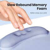 Ugreen ergonomic mouse pad with wrist rest - gray blue | shoptok.hr