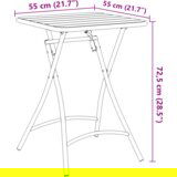 vidaXL Sklopivi Vrtni Stol Svijetla Zelena 55x55x73 cm Čelik | shoptok.hr