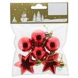  Dekorativni izdelek Rdeča (Plastika, 6 kos) | Shoptok.si