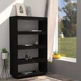 Ormarić za knjige / sobna pregrada crni 80x35x135 cm borovina | Eponuda.com