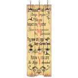  Zidna vješalica za kapute sa 6 kuka FAMILY 120 x 40 cm | shoptok.hr