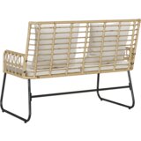 vidaXL Vrtna klop Črna, antracit 113 x 69 x 83 cm Poli ratan, jeklo | Shoptok.si