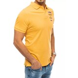 DStreet Koszulka polo z haftem żółta | Shoptok.si