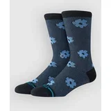Digital Daisy Crew Socks black