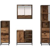 vidaXL Komplet pohištva za kopalnico 4 pcs Star les 65 x 33 x 60 cm | Shoptok.si