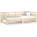 vidaXL Izvlečna dnevna postelja trdna borovina 2x(90x190) cm, (20601219) | Shoptok.si