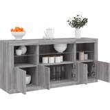  Komoda s LED svjetlima boja sivog hrasta 142,5x37x67 cm | shoptok.hr