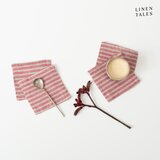 Linen Tales Rdeči/naravni podstavki za kozarce v kompletu 4 ks – Cene