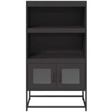 vidaXL Visoka ploča crna 68x39x123 cm čelik | shoptok.hr