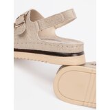 GOODIN Beige sandals with gold elements | Shoptok.si