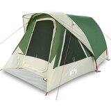 vidaXL Šotor za kampiranje, kabina, za 4 osebe, zelen, vodoodporen, (5000309610) | Shoptok.si