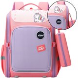  Šolski nahrbtnik z enorožcem na prsnem traku Pastelno roza 21L 39cm | Shoptok.si