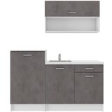 P & B Kuhinjski Blok Brez Aparatov Smart, Siva, Bela, 160cm | Shoptok.si