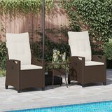 Vrtna stolica 2 pcs Smeđa i krem 56 x 60 x 112 cm | shoptok.hr