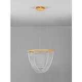 Nova Luce LED viseća svjetiljka aluminijska s mogućnosti zatamnjivanja u zlatnoj boji sa sjenilom od akrilnog stakla ø 52 cm Valentin – | shoptok.hr