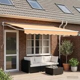  Ručno sklopiva tenda Pijesak 4,5 × 3,5 m Poliester i aluminij Cijene