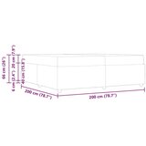  Konstrukcija postelje z vzmetnico Taupe 200 x 200 cm blago, (5000128199) | Shoptok.si