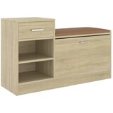 Maison Chic Klop za čevlje - Sedež za čevlje sonoma hrast 94,5x31x57 cm inženirski les, (21778395) Cene