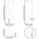 vidaXL Noge za barski stol T-oblika 2 kom crne 40x35x(110-111)cm čelik | shoptok.hr