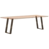  Noge za blagovaonski stol U-oblik 2 kom Prirodni čelik 60 x (72-73) cm Čelik | shoptok.hr