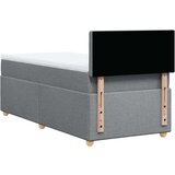  Krevet s oprugama i madracem svjetlosivi 100x200 cm od tkanine | shoptok.hr