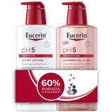 EUCERIN® pH5 lagani losion + gel i ulje 60% 400ml + 400ml Cene